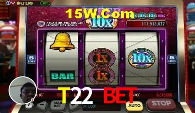 Interface moderna da plataforma T22 Bet