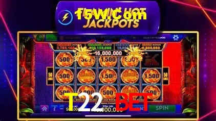 Biblioteca de slots populares na T22 Bet